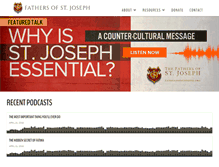 Tablet Screenshot of fathersofstjoseph.org
